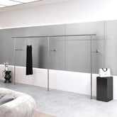 Thick Stainless Steel Wall Mounted Garment Display Rack