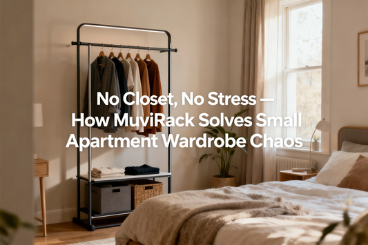 No Closet, No Stress — How MuviRack Solves Small Apartment Wardrobe Chaos