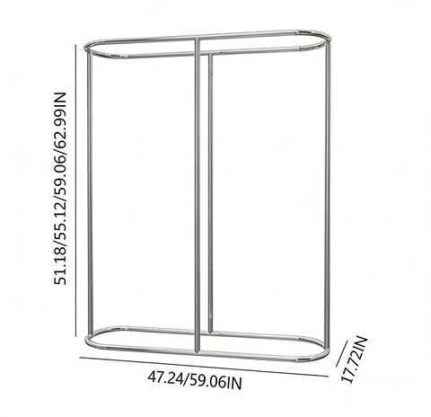 Heavy Duty Double Row Floor Display Island Rack
