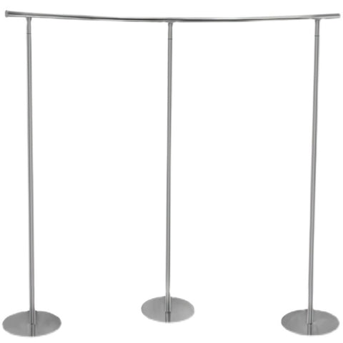 Half-Round Curved Floor Island Display Rack