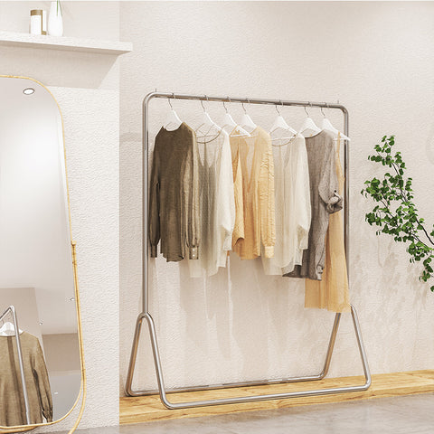 Classic Stainless Steel Floor Garment Rack
